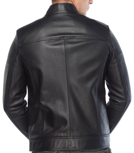 David Beckham Black Leather Jacket
