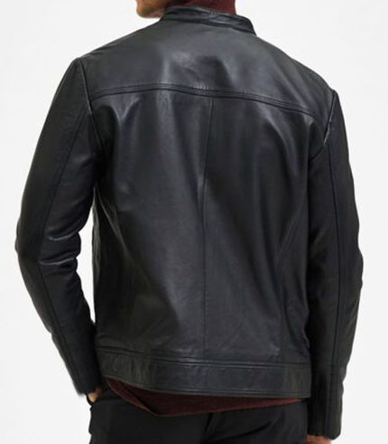 Allaric Alley Black Leather Jacket for Men