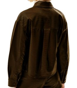 Women Dabria Brown Leather Jacket