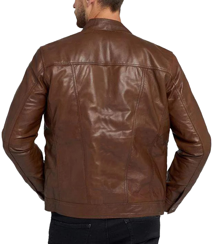 Colette Brown Leather Jacket Men