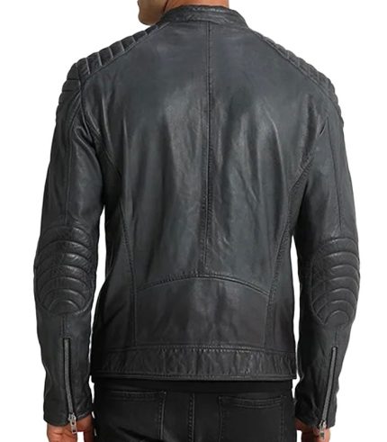 Ion Black Motorcycle Men Leather Jacket