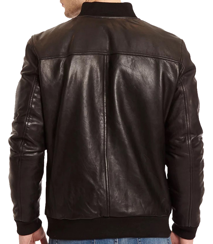 $Dean Brown Leather Biker Jacket