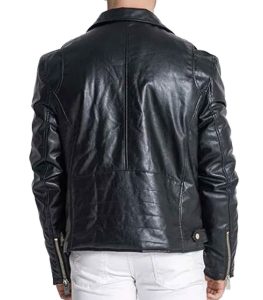 Soul Star Black leather jacket For Men