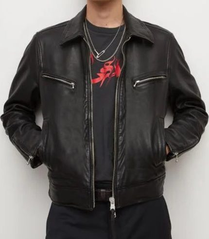 AllSaints Ren Black Jacket For Men