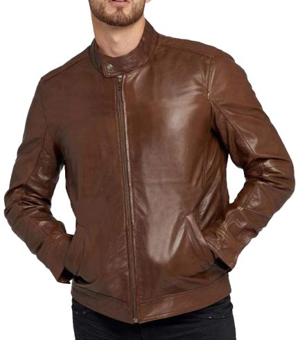 Colette Brown Leather Jacket for Men