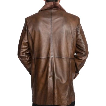Hazelnut Brown Double Breasted Jacket for Men