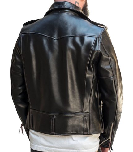 Mens Black Style Leather Jacket