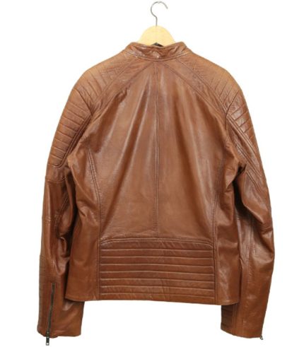 Men Brown Leather Jacket 1