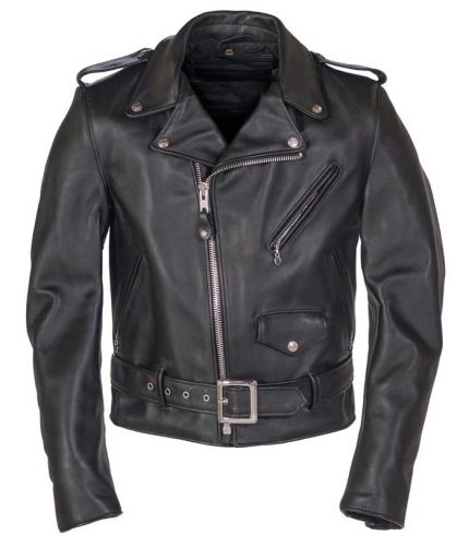 Men Classic Steerhide Leather Motorcycle Jacket