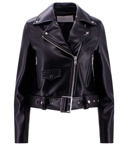 Women Classic Black Stylish Leather Jacket